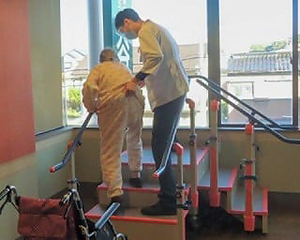 日常生活訓練室での訓練